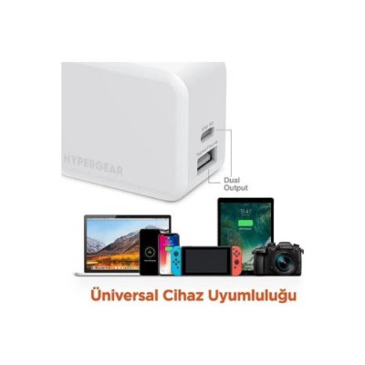 HyperGear 30w Usb-c Duvar Şarj Cihazı- Beyaz Teşhir