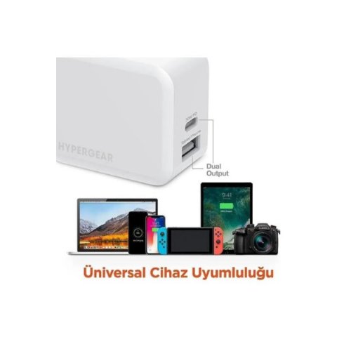 HyperGear 30w Usb-c Duvar Şarj Cihazı- Beyaz Teşhir