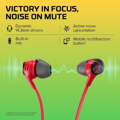 HyperX Cloud Earbuds II 705L8AA Kırmızı Kablolu Kulak İçi Oyuncu Kulaklığı