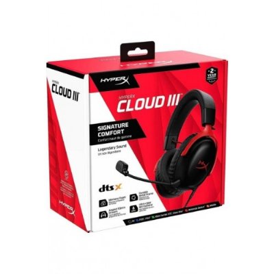 HyperX Cloud III 7.1 727A9AA Kablolu Mikrofonlu Kulak Üstü Oyuncu Kulaklığı