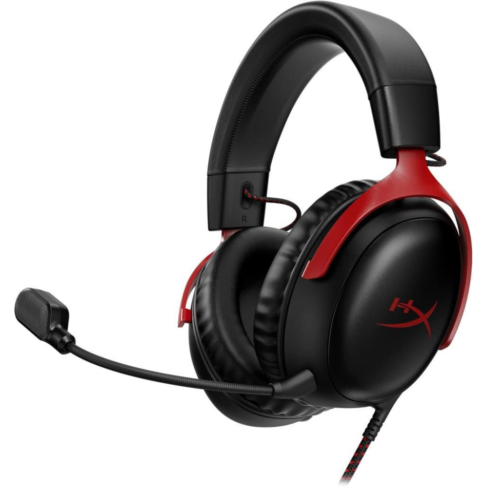 HyperX Cloud III 727A9AA Siyah-Kırmızı Kablolu Kulak Üstü Oyuncu Kulaklığı Teşhir