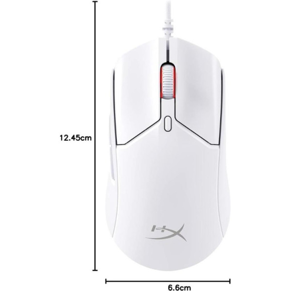 HyperX Pulsefire Haste 2 Beyaz Makrolu Optik Kablolu Oyuncu Mouse Teşhir