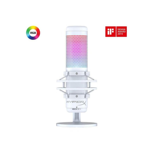 HyperX Quadcast S White RGB Oyuncu Mikrofonu Teşhir