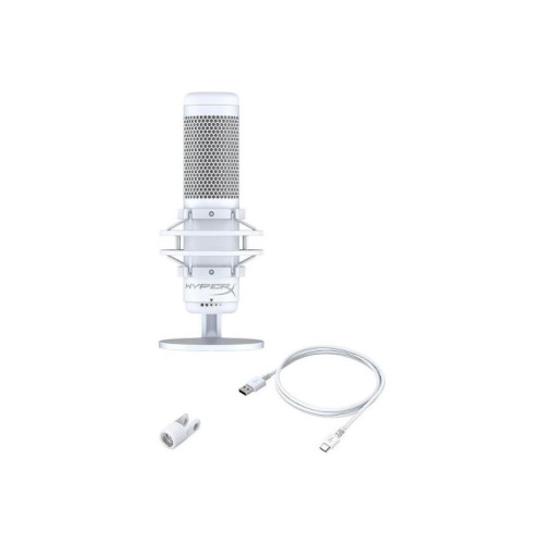 HyperX Quadcast S White RGB Oyuncu Mikrofonu Teşhir