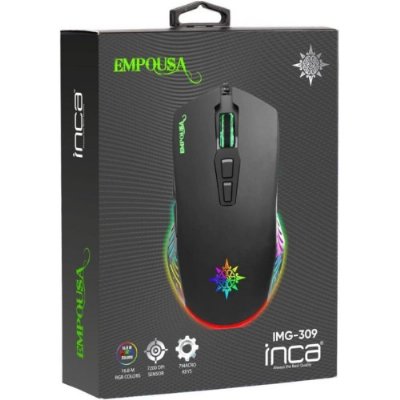 Inca IMG-309 Empouse RGB Makrolu Kablolu Optik Oyuncu Mouse Teşhir