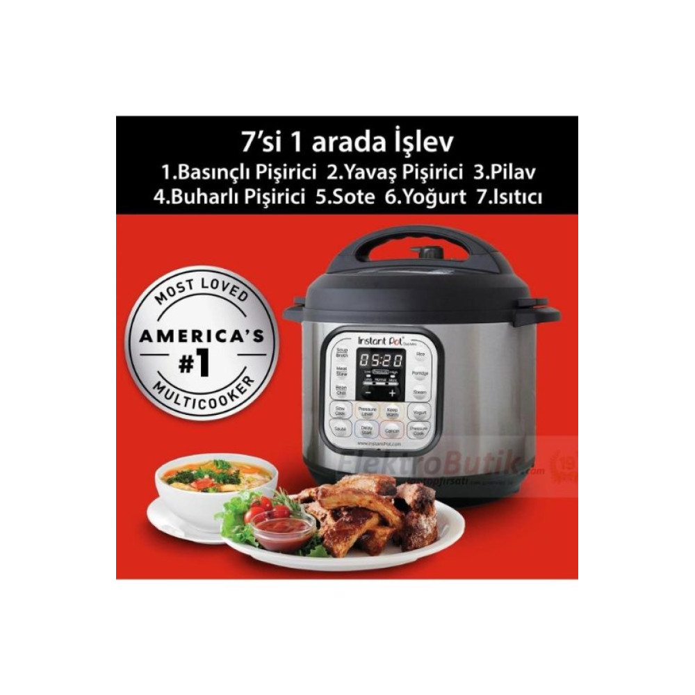 Instant Pot Duo Mini 7in1 3 lt Çok Amaçlı Pişirici Outlet