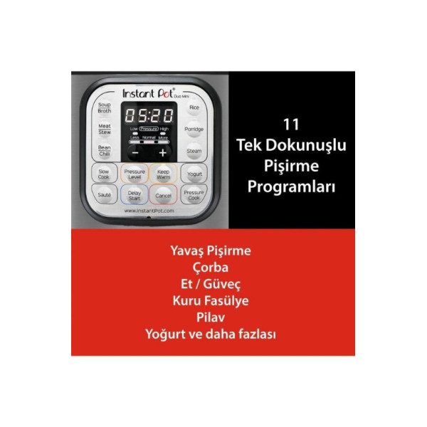 Instant Pot Duo Mini 7in1 3 lt Çok Amaçlı Pişirici Outlet