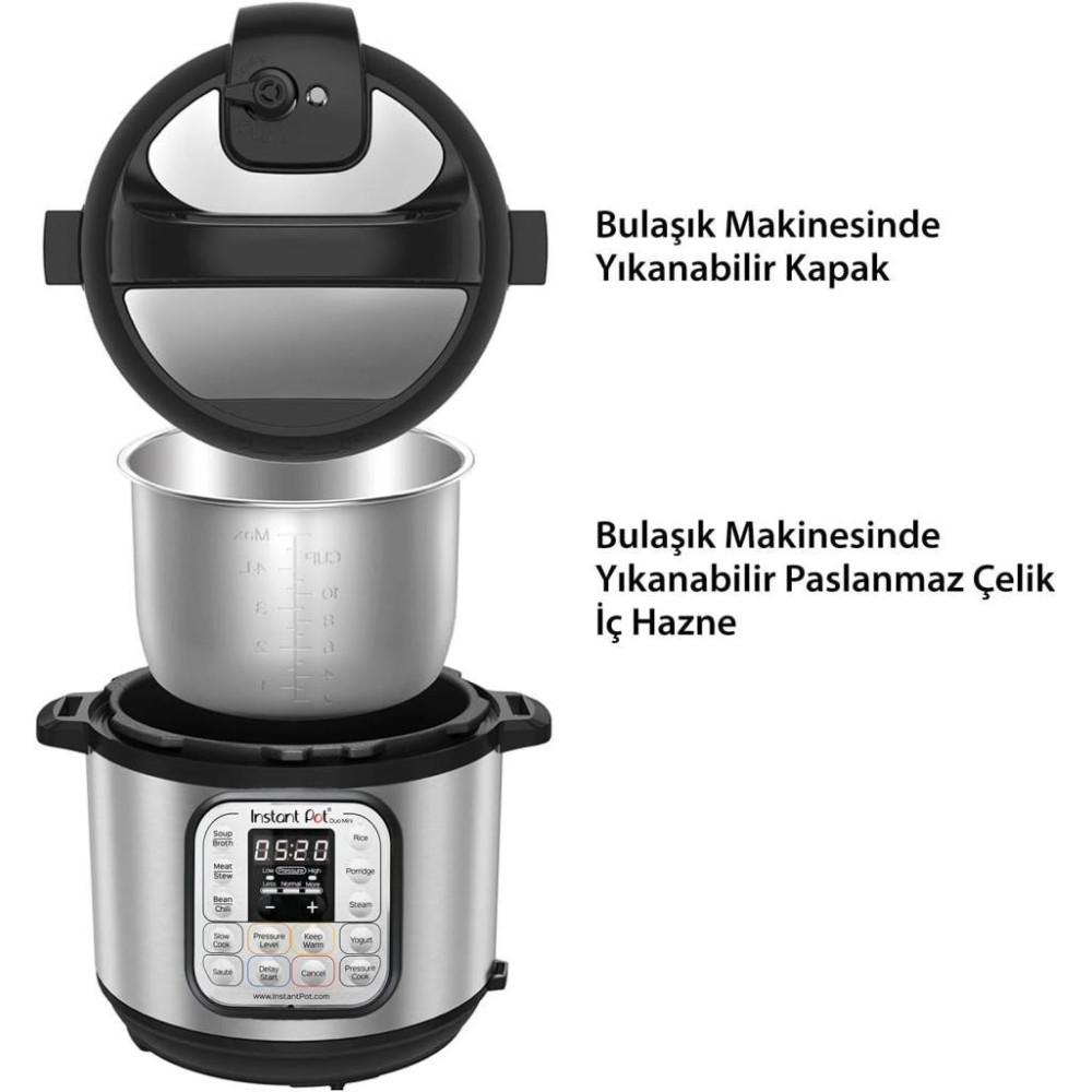 Instant Pot Duo 7in1 8 lt Çok Amaçlı Pişirici