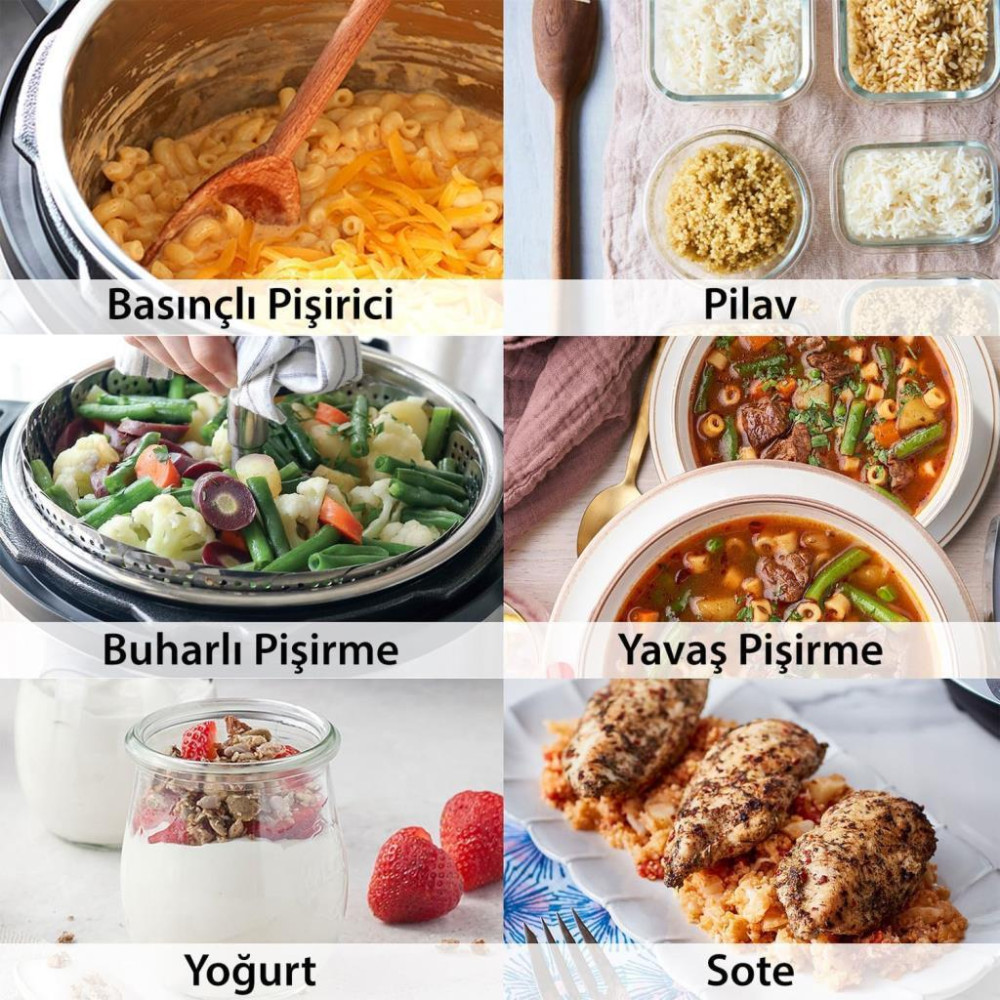 Instant Pot Duo 7in1 8 lt Çok Amaçlı Pişirici