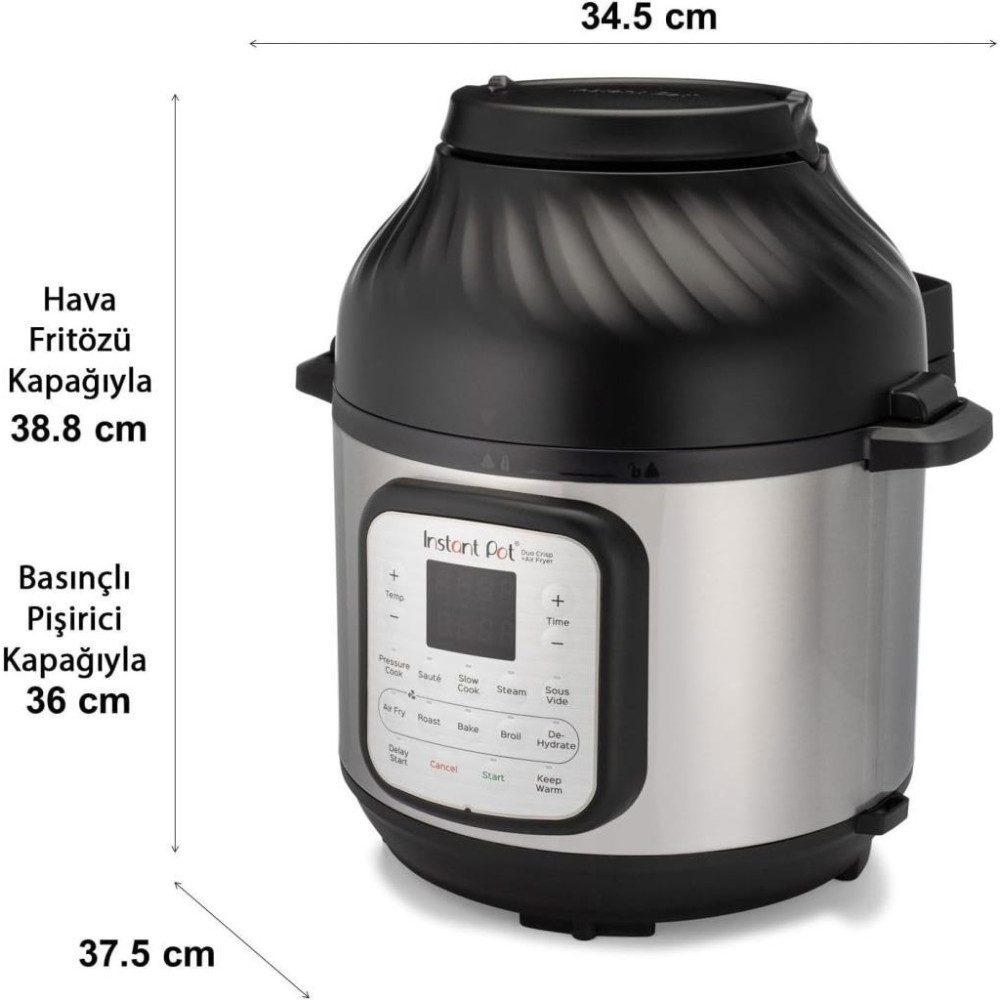 Instant Pot Duo Crisp 11in1 7.6 lt Çok Amaçlı Pişirici Teşhir