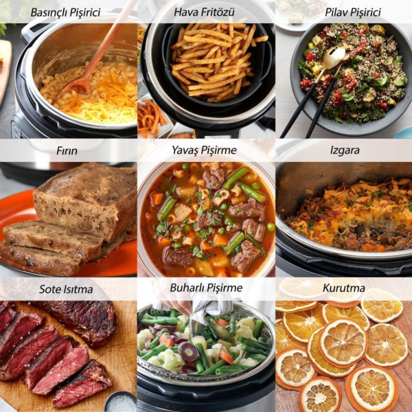 Instant Pot Duo Crisp 11in1 7.6 lt Çok Amaçlı Pişirici Teşhir
