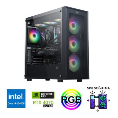 ETERNAL POWER INTEL İ5 13400F RTX4070 SUPER 16G 1 TB  SSD OYUN BİLGİSAYARI