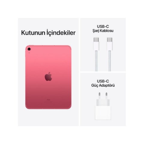 iPad 10. Nesil Wi-Fi + Cellular 256 GB 10.9" MQ6W3TU/A Pembe Tablet Outlet (Açıklamayı Okuyunuz)