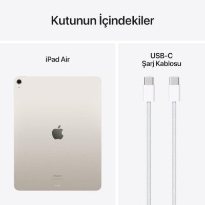 iPad Air 6. Nesil Wi-Fi 128 GB 13" MV293TU/A Yıldız Işığı Tablet