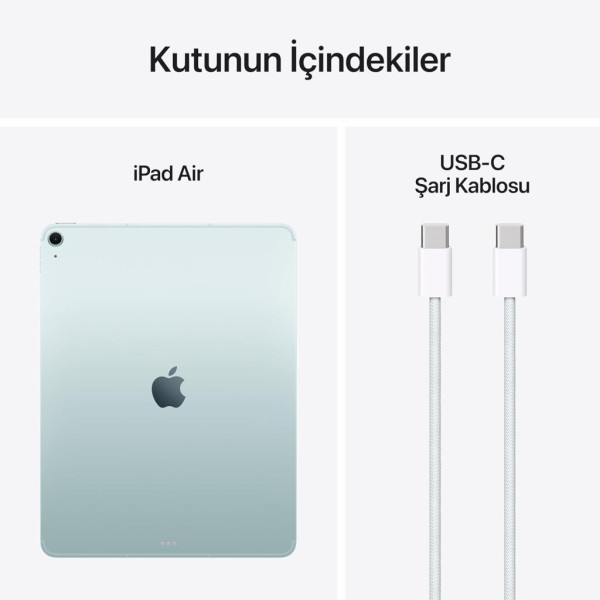 iPad Air M3 Wi-Fi 128 GB 13" MCNJ4TU/A Mavi Tablet Outlet (Açıklamayı Okuyunuz)