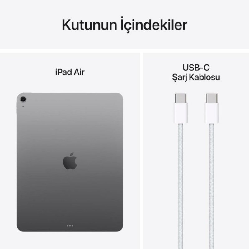 iPad Air M3 Wi-Fi 256 GB 13" MCNN4TU/A Uzay Grisi Tablet Outlet (Açıklamayı Okuyunuz)