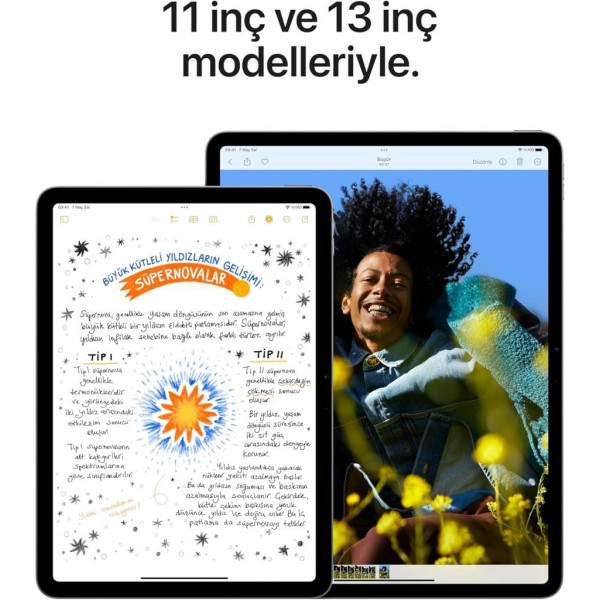 iPad Air 6. Nesil Wi-Fi + Cellular 256 GB 13" MV6V3TU/A Uzay Grisi Tablet Outlet (Açıklamayı Okuyunuz)