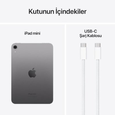 iPad Mini 7. Nesil Wi-Fi 256 GB 8.3" MXNA3TU/A Uzay Grisi Tablet