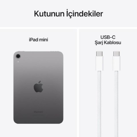 iPad Mini 7. Nesil Wi-Fi 128 GB 8.3" MXN63TU/A Uzay Grisi Tablet
