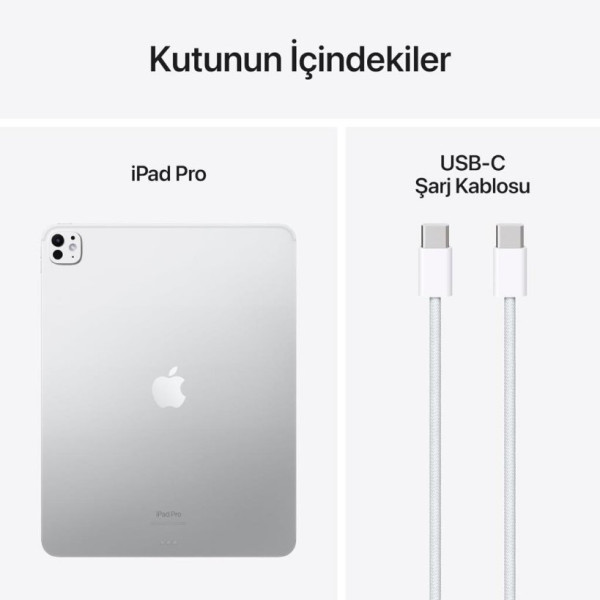 iPad Pro 7. Nesil Wi-Fi + Cellular Nano Texture Cam 2 TB 13" MWT23TU/A Gümüş Tablet Outlet (Açıklamayı Okuyunuz)