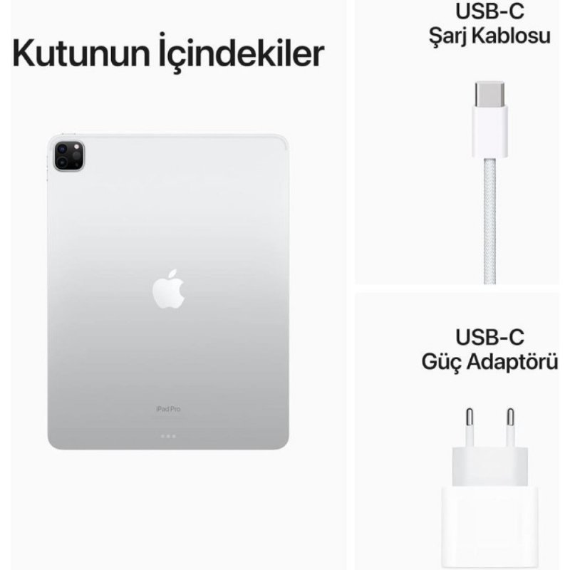iPad Pro 6. Nesil Wi-Fi 128 GB 12.9" MNXQ3TU/A Gümüş Tablet
