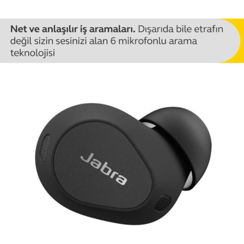 Jabra Elite 10 TWS Mat Siyah Kulak İçi Bluetooth Kulaklık