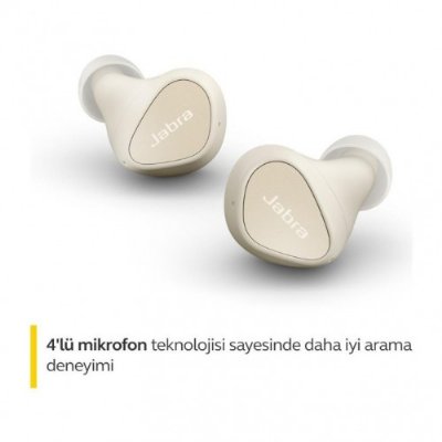 Jabra Elite 3 Kulakiçi Kablosuz Bluetooth Kulaklık Altın Bej