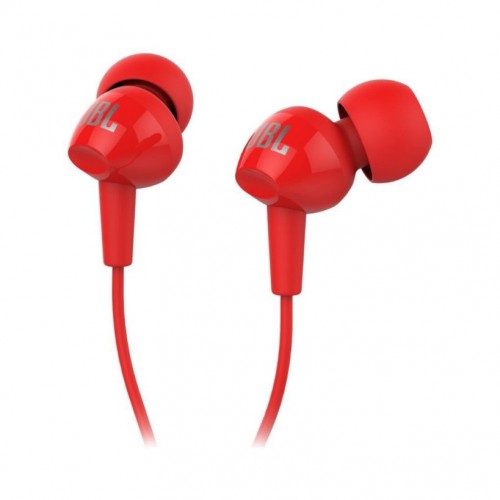 JBL C100SI Kırmızı Kablolu Mikrofonlu Kulak İçi Kulaklık Teşhir