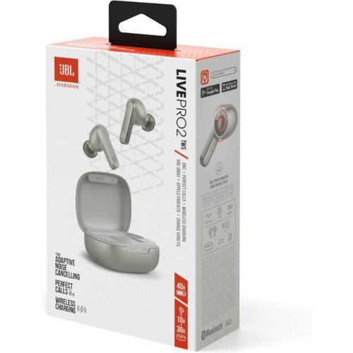 JBL Live Pro 2 TWS Gümüş Kulak İçi Bluetooth Kulaklık Teşhir