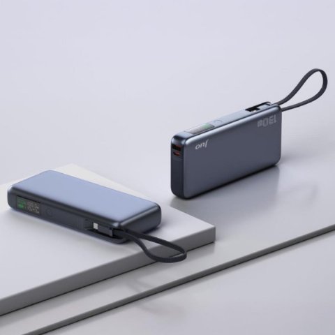 Juo 20000 mAh 130W LED Ekranlı Usb-A + Type-C Kablolu Powerbank Taşınabilir Hızlı Şarj Cihazı - Siyah Teşhir Juo 20000 mAh 130W LED Ekranlı Usb-A + Type-C Kablolu Powerbank Taşınabilir Hızlı Şarj Cihazı - Siyah Teşhir