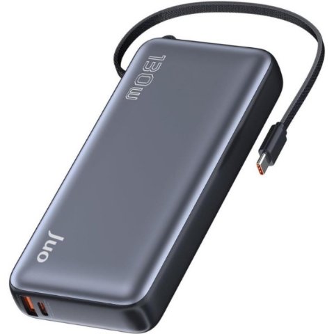 Juo 20000 mAh 130W LED Ekranlı Usb-A + Type-C Kablolu Powerbank Taşınabilir Hızlı Şarj Cihazı - Siyah Teşhir Juo 20000 mAh 130W LED Ekranlı Usb-A + Type-C Kablolu Powerbank Taşınabilir Hızlı Şarj Cihazı - Siyah Teşhir