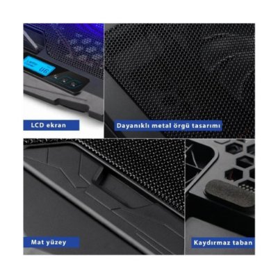 Juo C1 4 Fanlı 14"-17" Laptop Soğutucu