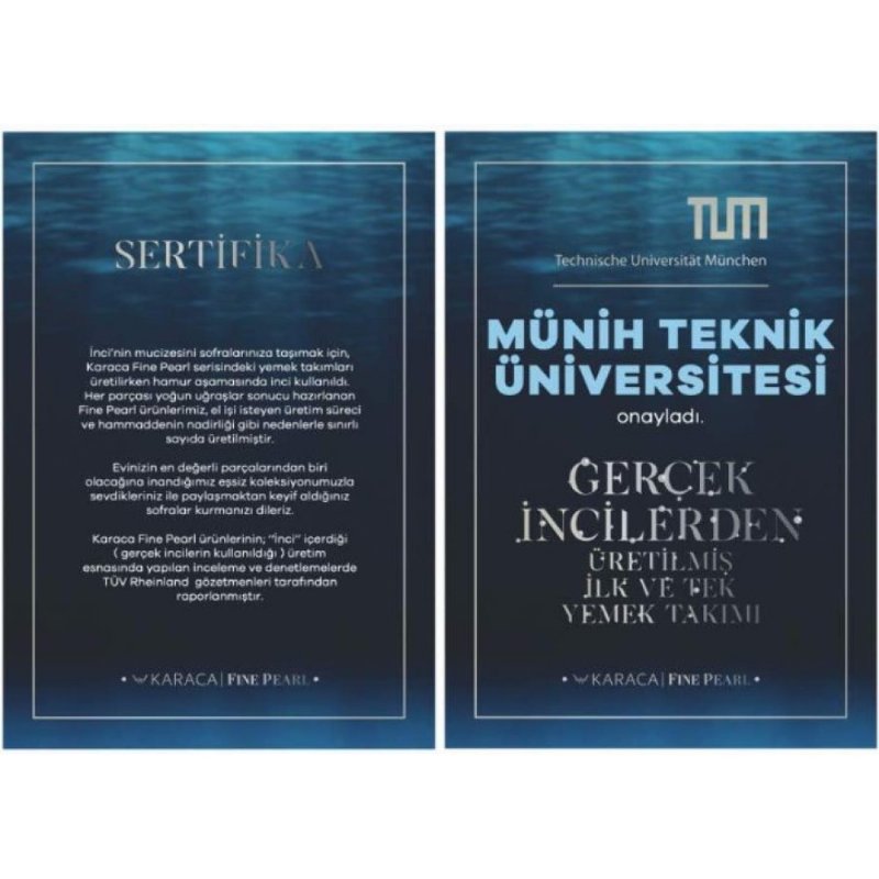 Karaca Fine Pearl Midnight 26 Parça 6 Kişilik Kahvaltı Takımı Teşhir