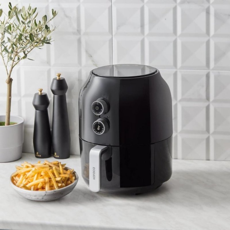 Karaca Multifry Air Fryer 3.5 lt Yağsız Siyah Fritöz Outlet 