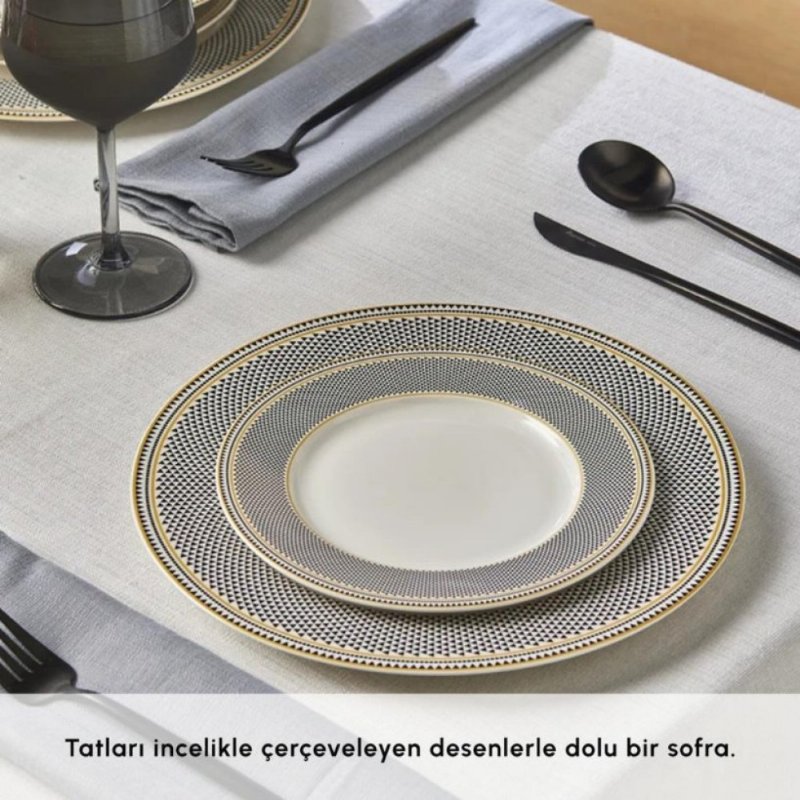 Karaca Globe 24 Parça 6 Kişilik Yemek Takımı Karaca Globe 24 Parça 6 Kişilik Yemek Takımı