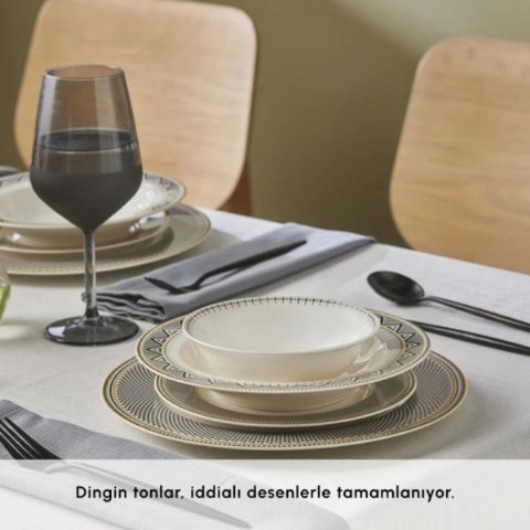 Karaca Globe 24 Parça 6 Kişilik Yemek Takımı Karaca Globe 24 Parça 6 Kişilik Yemek Takımı