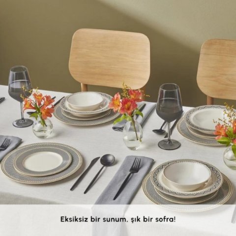 Karaca Globe 24 Parça 6 Kişilik Yemek Takımı Karaca Globe 24 Parça 6 Kişilik Yemek Takımı