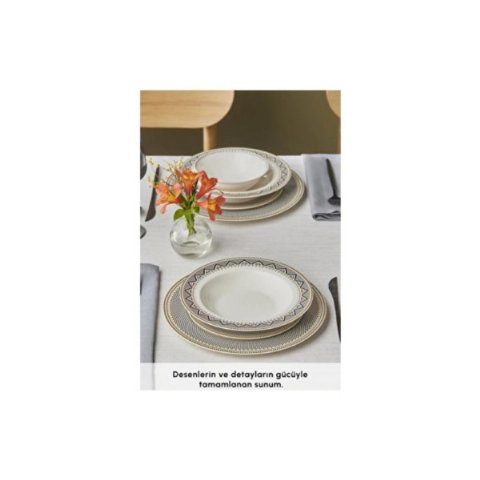 Karaca Globe 24 Parça 6 Kişilik Yemek Takımı Karaca Globe 24 Parça 6 Kişilik Yemek Takımı