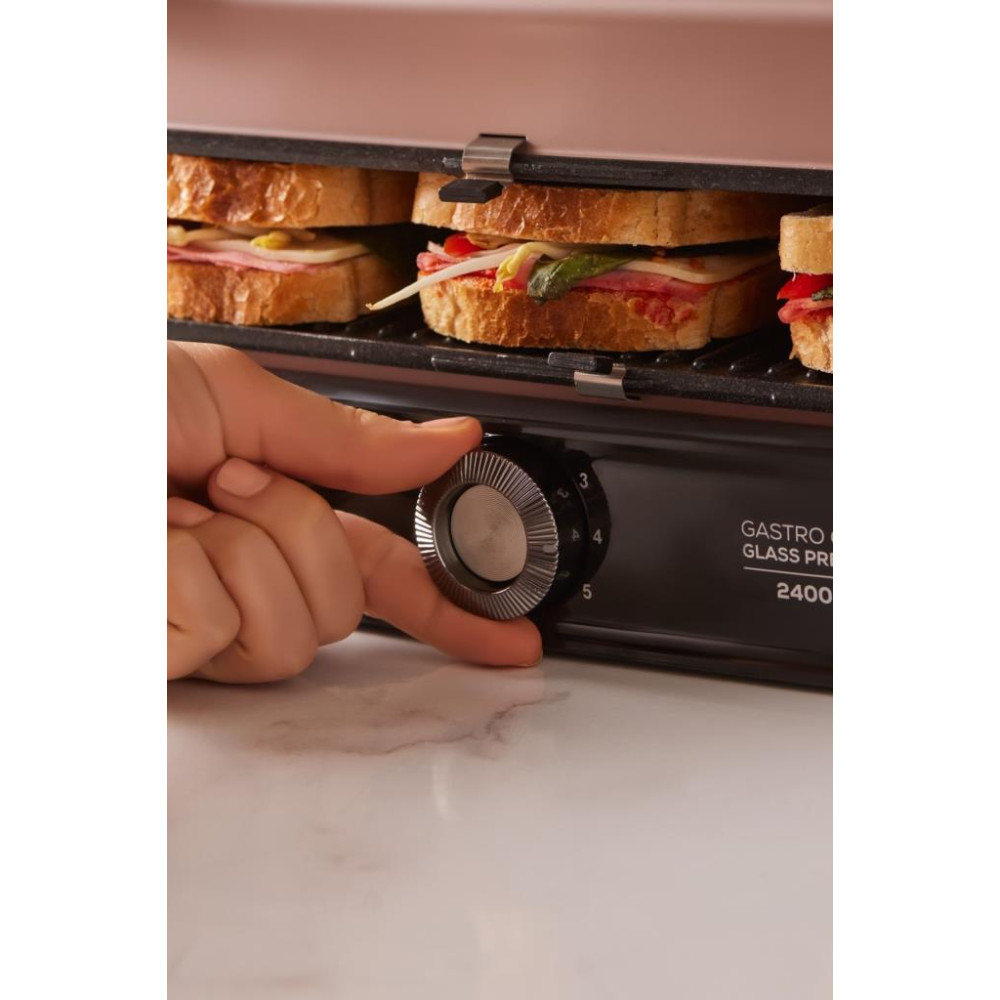 Karaca Gastro Grill Glass Premium 2400 W Rose Gold Tost Makinesi