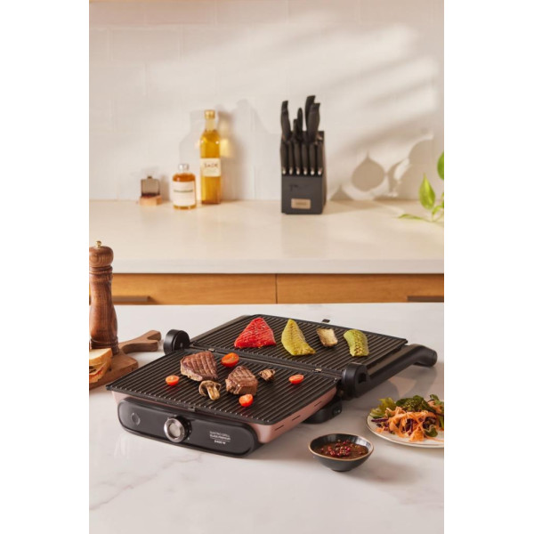 Karaca Gastro Grill Glass Premium 2400 W Rose Gold Tost Makinesi
