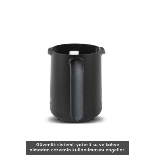 Karaca Hatır Köz Shiny Black Wave Türk Kahve Makinesi Teşhir
