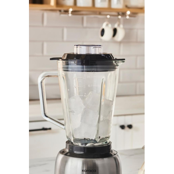Karaca 1000 W Inox Cam Hazneli Smoothie Blender Teşhir