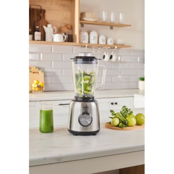 Karaca 1000 W Inox Cam Hazneli Smoothie Blender Teşhir