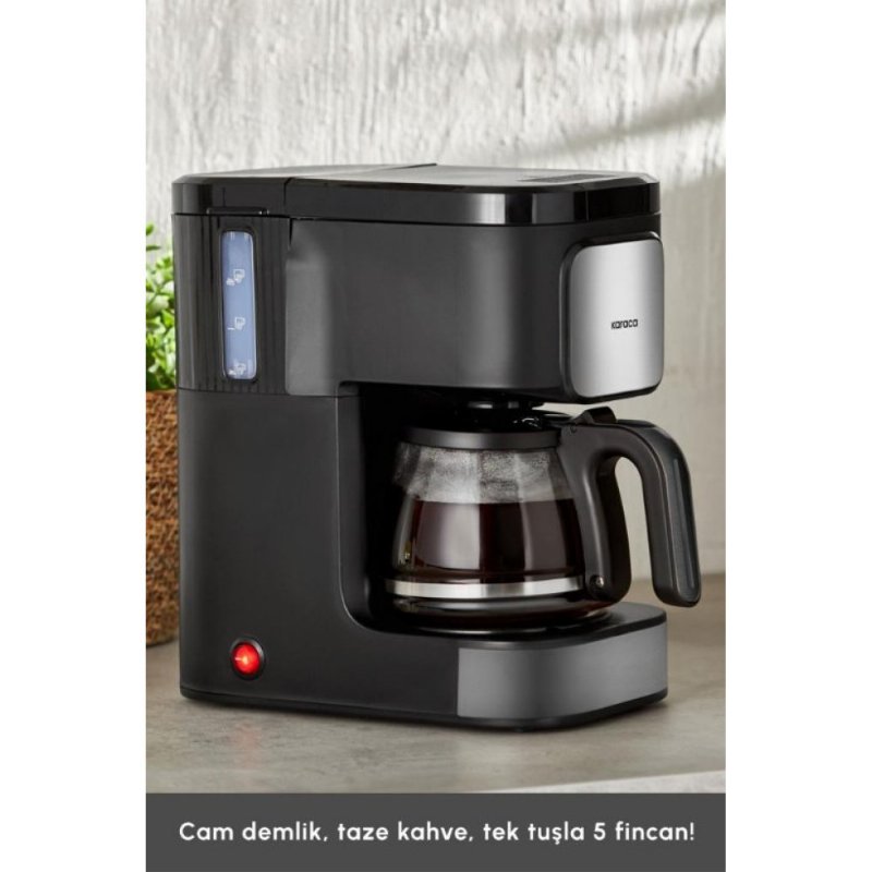 Karaca Just Coffee Aroma 2in1 Inox Çay ve Filtre Kahve Makinesi Outlet