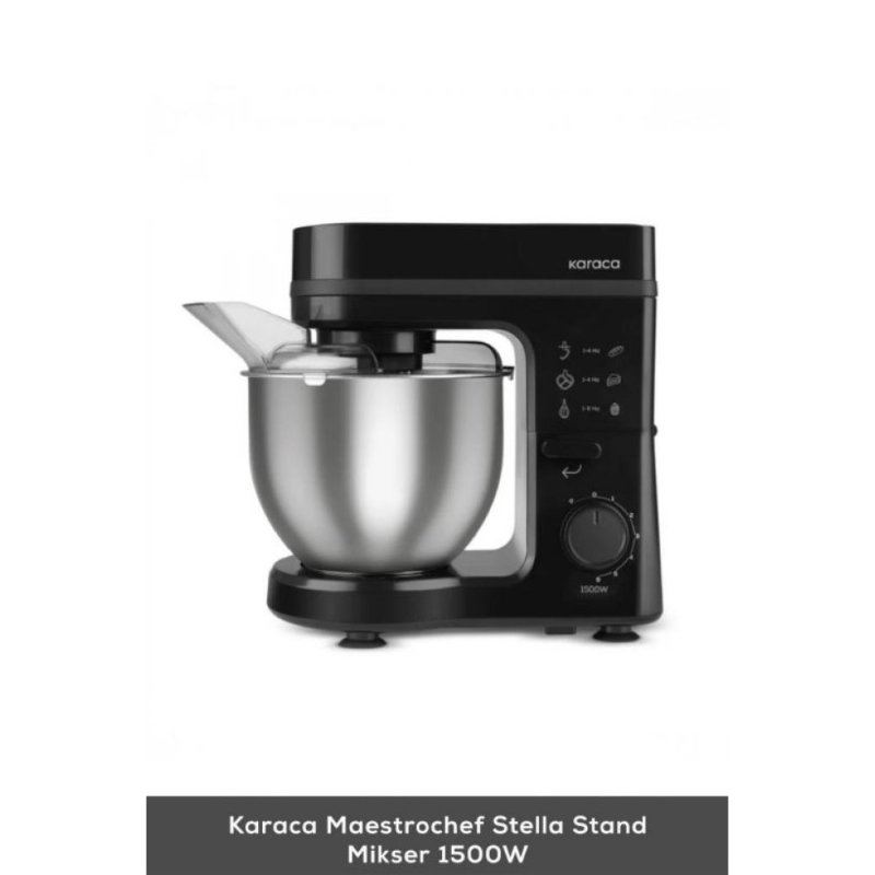 Karaca Maestrochef Stella Siyah 1500 W 5 lt Hamur Yoğurma Makinesi Teşhir