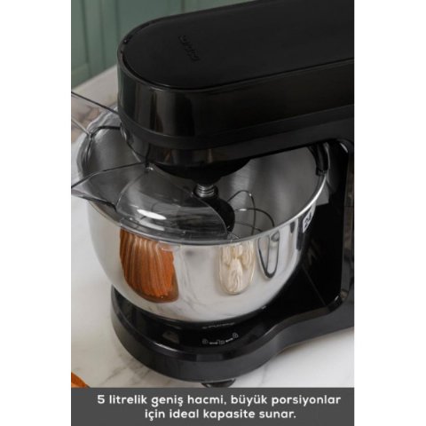Karaca Maestrochef Stella Siyah 1500 W 5 lt Hamur Yoğurma Makinesi Teşhir