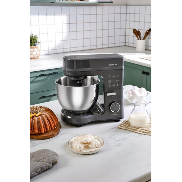 Karaca Maestrochef Stella Space Gray 1500 W 5 lt Hamur Yoğurma Makinesi 