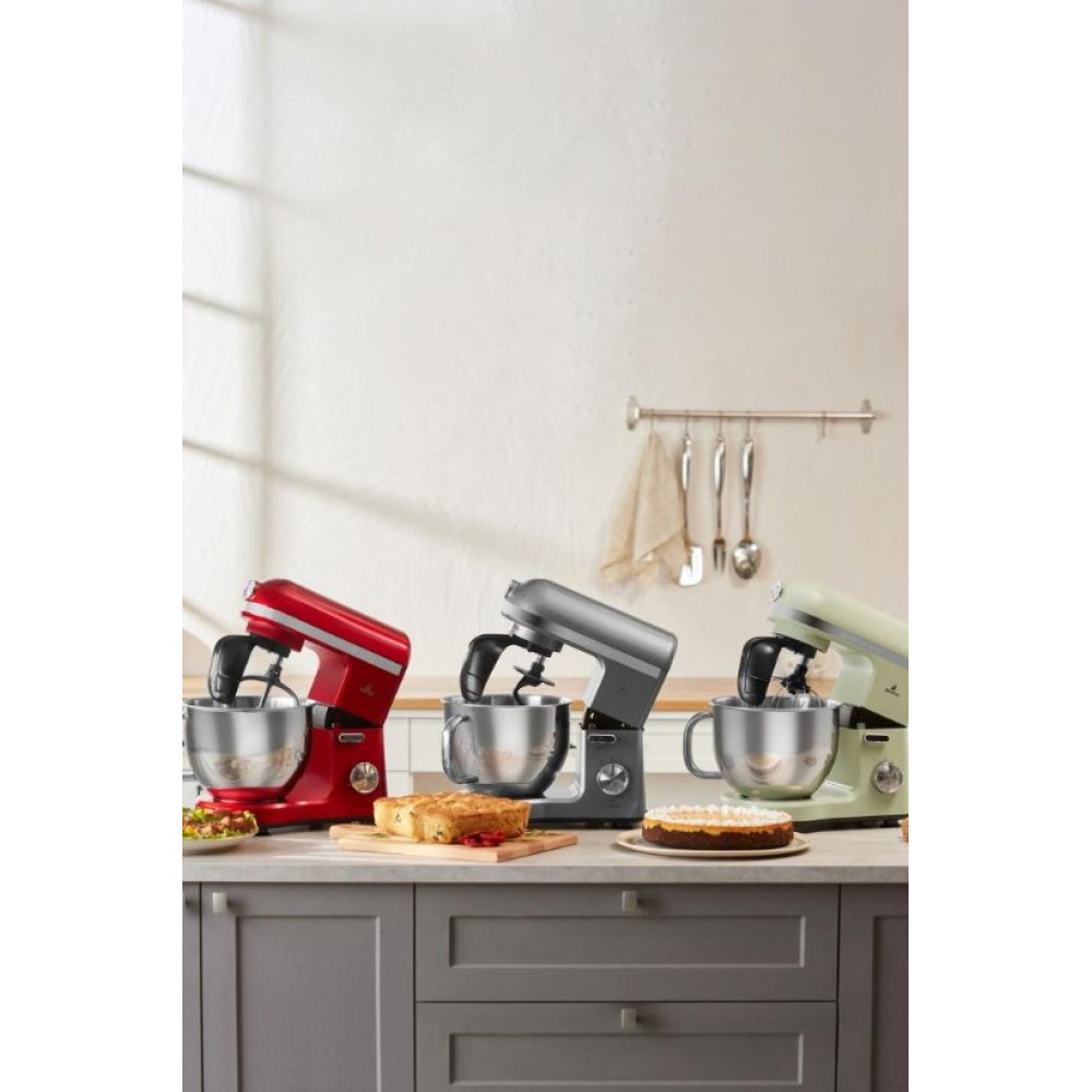 Karaca Mastermaid Chef Pro Çift Kollu 1750 W 5 lt Kırmızı Stand Mikser Teşhir