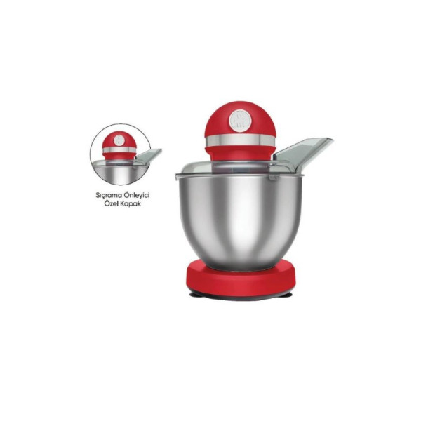 Karaca Mastermaid Chef 1500 W 5 lt Kırmızı Stand Mikser Teşhir