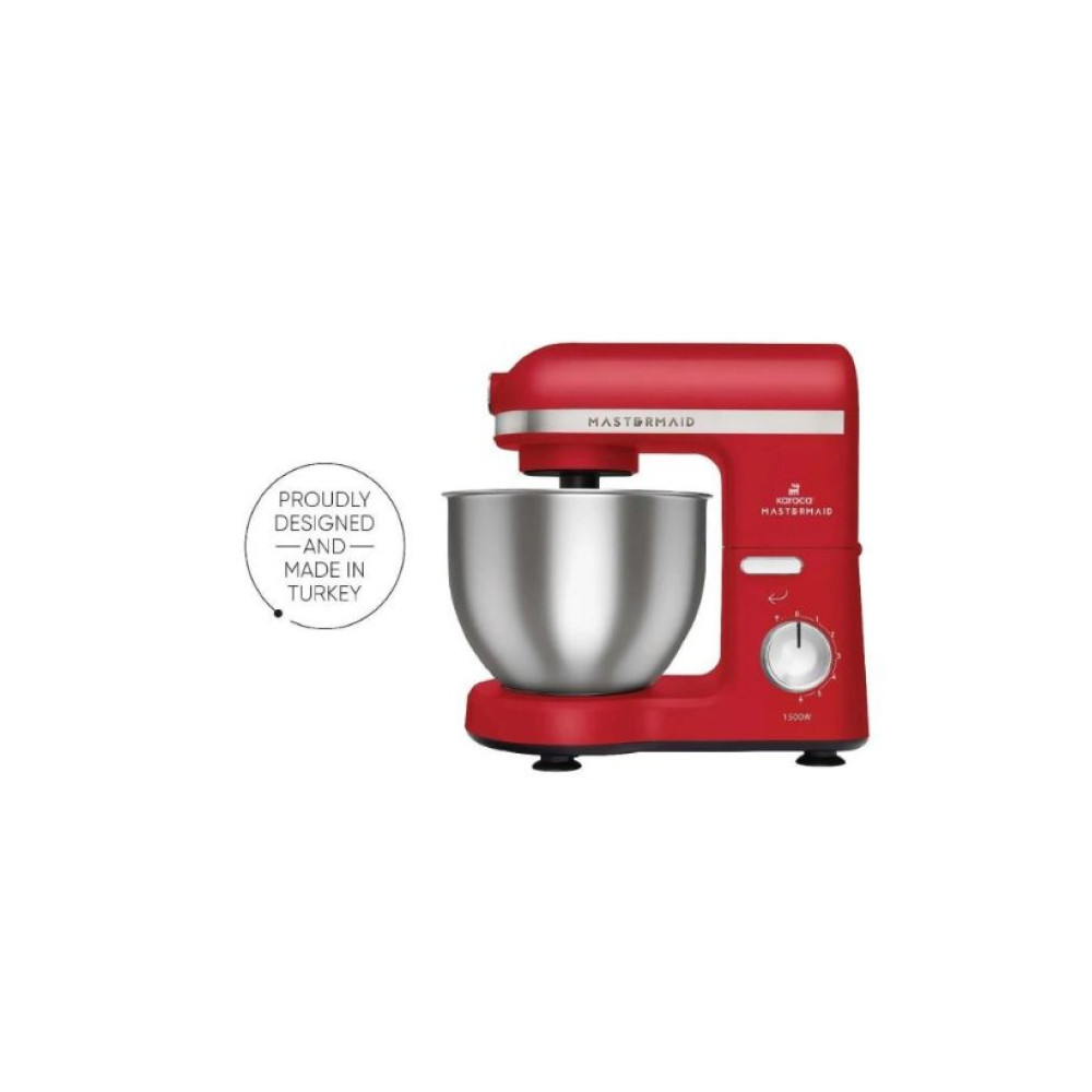 Karaca Mastermaid Chef 1500 W 5 lt Kırmızı Stand Mikser Teşhir